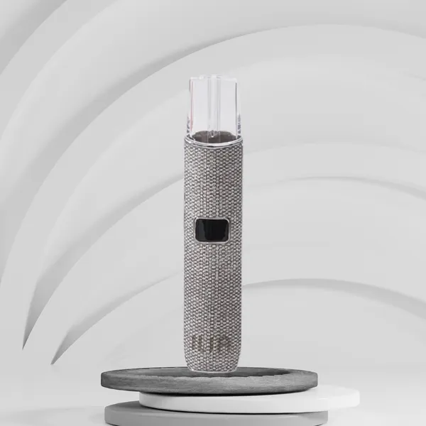 ILIA電子煙主機 布紋款 OLED螢幕 400mAh電池 可調節功率 6種顏色 灰色
