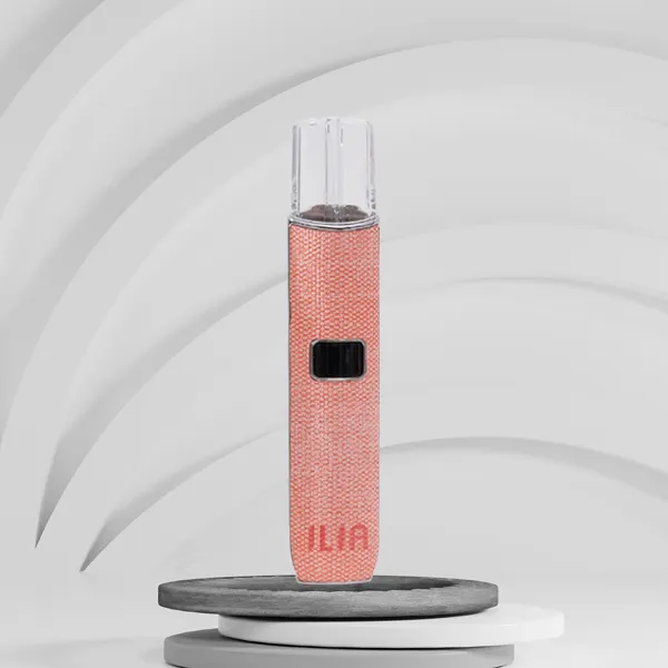 ILIA電子煙主機 布紋款 OLED螢幕 400mAh電池 可調節功率 6種顏色 粉色