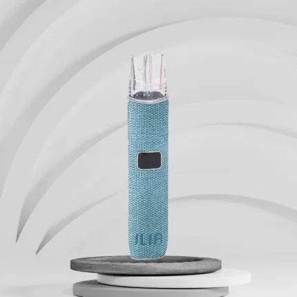 ILIA電子煙主機 布紋款 OLED螢幕 400mAh電池 可調節功率 6種顏色 藍色